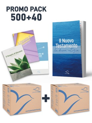 PromoPack - 500 Vangeli di Giovanni + 40 Nuovo Testamento | SPEDIZIONE GRATUITA